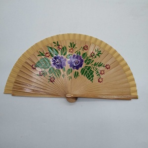 Ventilateur à main pliant en bois espagnol 23cm Ventilateur à main décoratif Dance Rave - Product Image 5