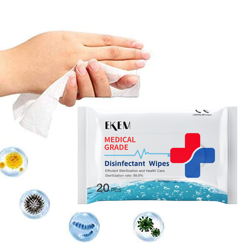 EKEM 75% спиртовые медицинские одноразовые дезинфекционные влажные салфетки