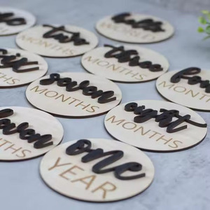 Tarjetas de hitos para bebés al por mayor, accesorios de fotografía, letreros de anuncio de nacimiento para baby shower, tablero de anuncio de bienvenida al <span class=keywords><strong>mundo</strong></span> - Product Image 5