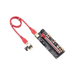PCI-E Riser Card 009S 1X ด่วน PCI ขยาย16X 60ซม. สาย USB3.0 <span class=keywords><strong>VER009S</strong></span> 15pin SATA เพื่อ6Pin พลังงานสำหรับกราฟิกการ์ด - Product Image 3