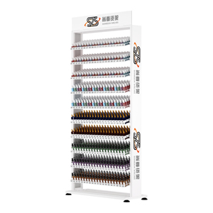 Op Maat Gemaakte Nagellak <span class=keywords><strong>Display</strong></span> Vloer Type <span class=keywords><strong>Rack</strong></span> Cosmetica Make-Up Producten Plank Multi-Layer Nagellak Displaystandaard - Product Image 5