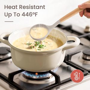 Tay Cầm Bằng Gỗ Đồ Nấu Nướng Set Silicone Đồ Dùng Nhà Bếp Bộ Không Dính Đồ Nấu Nướng Đồ Dùng Nấu Ăn Xẻng Muỗng Cho Nhà - Product Image 6