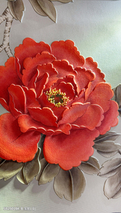 Papel Tapiz Mural <span class=keywords><strong>3D</strong></span> de Alta Calidad Personalizado con Diseño en Relieve, Pintado a Mano con Motivos Florales y de Aves para Decoración del Hogar - Product Image 6