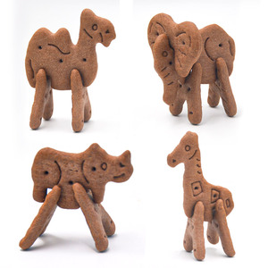 4d Funny Animal Crackers Jigsaw Toy Game Enfants Chocolat Biscuit Biscuits En Gros - Product Image 2