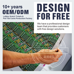 Cartes à gratter anti-fraude, reliure parfaite, couverture rigide, carton ondulé, écologique, durable, impression offset, impression personnalisée, <span class=keywords><strong>loto</strong></span> - Product Image 4