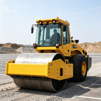 Fournisseur d'usine – Compacteur de sol à tambour unique de 14 tonnes, Rouleau compresseur routier de 14 tonnes à vendre