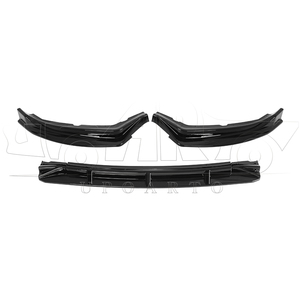Spoiler de lèvre de pare-chocs avant HS séparateur de becquet de lèvre avant en plastique aspect fibre de carbone 3 pièces lèvre avant pour <span class=keywords><strong>Suzuki</strong></span> <span class=keywords><strong>Swift</strong></span> 2018 - Product Image 4