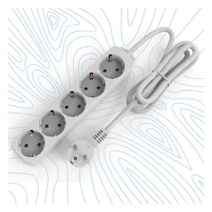 Cable Extension WIRE CORD 5 Way Multi Electrical Cable Power Strip overload protector Socket