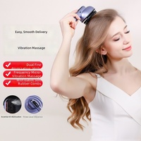 Peigne de massage électrique avec atomiseur d'huiles essentielles, infuseur vibrant pour le cuir chevelu, appareil automatique à piles pour les soins capillaires et la croissance des cheveux