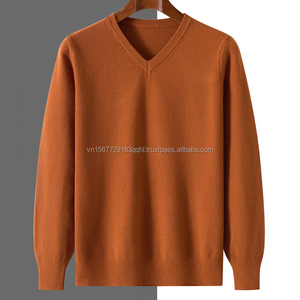 Suéter de Punto para Hombre, Estilo Urbano, Cuello en V, Manga Larga, para Otoño e Invierno - Product Image 4