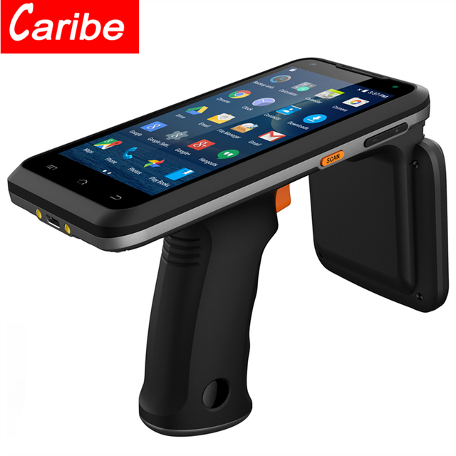 CARIBE PL-55L Android 8.1 PDA Rugged Android 2D Barcode Scanner Portable 15 Meters UHF RFID Reader
