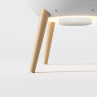 Seau chauffe-serviettes de luxe Tuojiang HSTW-17 20L avec bouton tactile, démarrage à une touche, lumière RGB, économie d'énergie, pour la maison et l'hôtel
