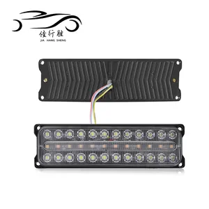 JHS marca nova 12v 24v 36smd luz lateral led lâmpada estroboscópica branco vermelho whatproof luzes de flash led para caminhão carro universal