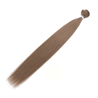 Lots de Cheveux Synthétiques en Gros, Fibres Résistantes à la Chaleur, Qualité Supérieure, Tissage de Cheveux Lisses Effet Soie