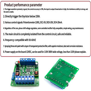 Placa de Tiristores Monofásica SCR-A con Cambio de Fase, Puede Ajustar el Voltaje y la Temperatura con el Módulo MTC MTX - Product Image 4