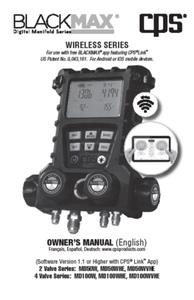 Aide les techniciens à déterminer l'état de fonctionnement du système de réfrigération, ensemble de manomètres numériques pour réfrigérant, collecteur numérique sans fil - Product Image 2