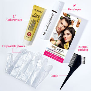 Venta al por mayor profesional sin amoníaco <span class=keywords><strong>tinte</strong></span> para el cabello Color crema permanente moda Color para salón OEM - Product Image 2