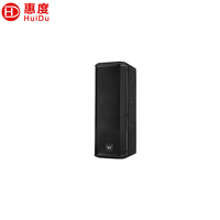 Altavoz de Columna Line Array Pasivo Profesional A-302, 80W RMS, 2x3" con Driver de Neodimio, Compresión de Fase, Madera Contrachapada de Abedul para Conferencias