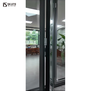 Porte pliante en aluminium à rupture de pont thermique avec grand panneau vitré, design moderne, étanche pour chambre et villa, intérieur/extérieur - Product Image 3