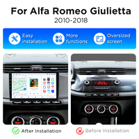 Systèmes intelligents pour voitures Junsun 9 pouces, autoradio pour Alfa Romeo Giulietta 2010-2014, navigation GPS automatique, lecteur multimédia, CarPlay