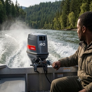 Moteur marin 2 temps 20 CV Série Économique Option de qualité abordable Compatible avec les moteurs de bateaux modèles - Product Image 3