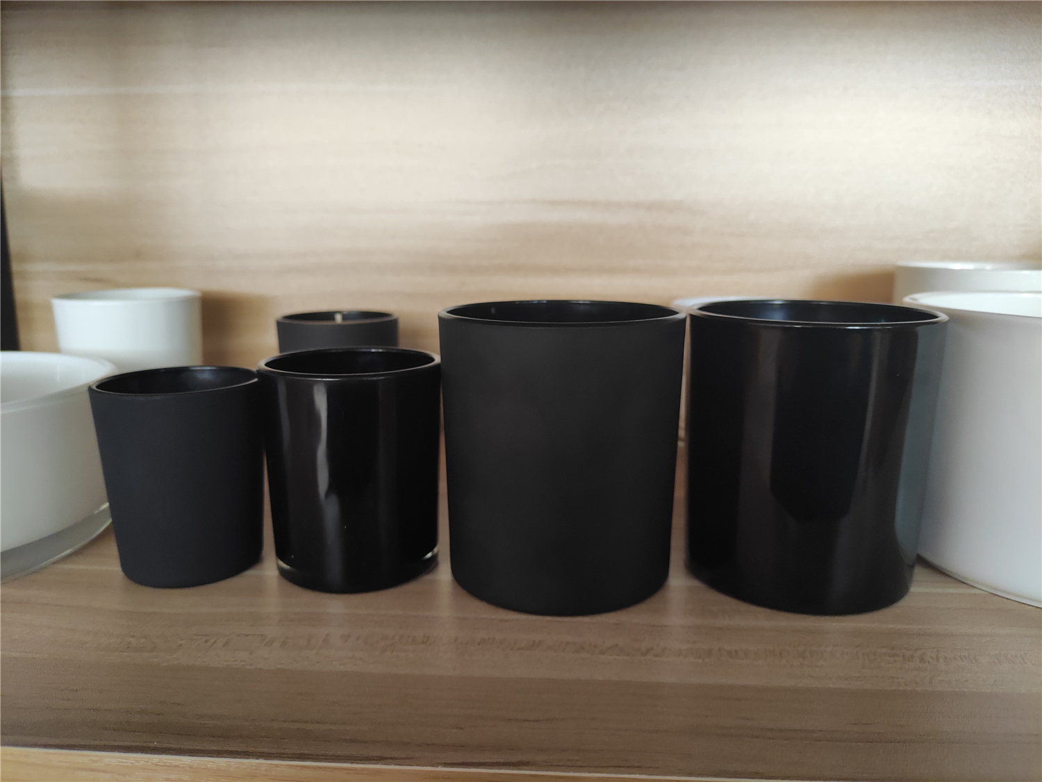 Mum Yapımı İçin Isıya Dayanıklı Cam Mum Kaplarının Yeniden Kullanılması Boş Kavanozlar 16 Oz 3