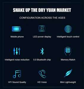 <span class=keywords><strong>Mini</strong></span> Écouteurs F9 TWS 5.0 Sans Fil Avec Boîtier de Recharge 2000 mAh Casque Sport Gaming et Affichage LED - Product Image 3