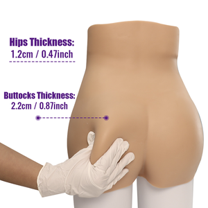 Triángulo masculino músculos abdominales trasero de silicona y caderas mejorar los pantalones mejorar la curva de glúteos 2,2 CM de espesor almohadillas para glúteos - Product Image 5