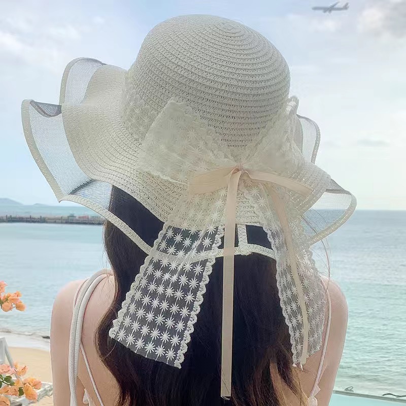 Lace Bow-Milk White