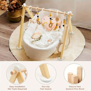 Gimnasio <span class=keywords><strong>de</strong></span> Actividades para Bebés <span class=keywords><strong>de</strong></span> Madera, Seguro y en Oferta, con Juguetes Colgantes y Mordedores <span class=keywords><strong>de</strong></span> Madera - Product Image 2