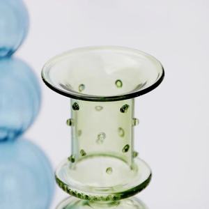 เชิงเทียนแก้วทรงยาวสีสันสดใสแบบเป่าด้วยมือสไตล์อียิปต์ ผลิตตามสั่ง พร้อมลวดลายจุดตกแต่ง - Product Image 5