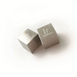 Lingote y Cubo de Iridio de Alta Pureza 99.95% CAS 7439-88-5 MOQ 50G - Product Image 1