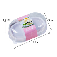 Kotak Sandwich Mini PET Transparan, Kotak Penyimpanan Makanan Plastik, Buatan Guangdong, Kotak Takoyaki