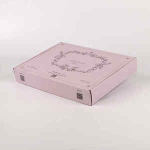 Empaquetado de ropa con logotipo corrugado de lámina de oro rosa personalizado, cartón de lujo artesanal, cajas de envío Personnalis para peluca - Product Image 4