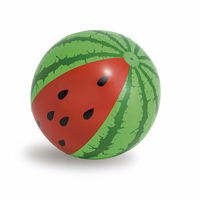 Vente chaude Gonflable PVC Ballon De Plage Amusant D'été 90-100cm Gonflable Pastèque Ballon De Plage Piscine Jouet