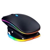 Souris sans fil 2,4 GHz, mini souris portable pour jeux et bureau, capteur PAW3395, 7 boutons programmables, ergonomique, pour les deux mains, silencieuse