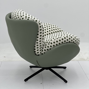 เก้าอี้ผ้าหุ้มเบาะแบบทันสมัยสำหรับห้องนั่งเล่นพร้อมขาโลหะ - Product Image 4