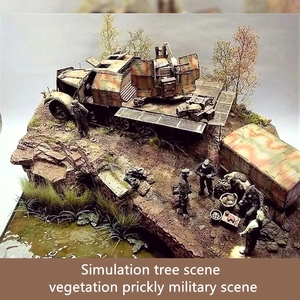 Arbusto de Espinas en Miniatura de Plástico Hecho a Mano y Personalizado para la Creación de Dioramas, Ideal para Diversas Ocasiones Festivas - Product Image 4