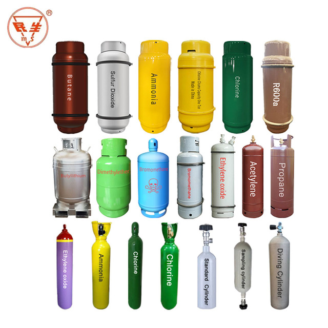 Refillable freon R134a Refrigerant Empty Gas Cylinder for Sales