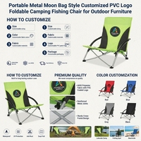 Chaise de camping pliable légère et portable, robuste, pour l'extérieur, avec sac de transport, idéale pour les événements sportifs