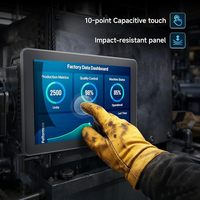 PC industriel à écran tactile de 10,1 pouces, avec processeur Intel Celeron N5100, offrant des performances élevées et une faible consommation d'énergie