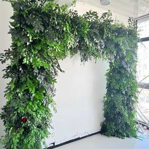 SPR personnalisé 7D <span class=keywords><strong>plante</strong></span> verte feuille arc <span class=keywords><strong>mur</strong></span> de fleurs mariage soie artificielle Rose panneau toile de fond fête fleurs décoratives pour <span class=keywords><strong>mur</strong></span> - Product Image 3