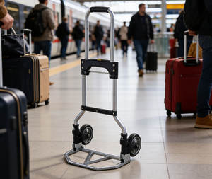 अनुकूलन योग्य औद्योगिक एल्यूमीनियम मिश्र धातु मंच दो-पहिया व्हीलबारो 50 किलोग्राम क्षमता आसान डोंगक्न ब्रांड - Product Image 3