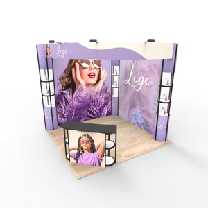 Quick Easy Build Plegable 20x20 Aluminio Twist Tower Display Publicidad Reutilizable Portable Trade Show Exhibit Booth - Product Image 3