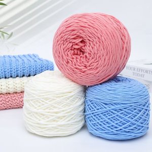 Filato Di Tendenza Misto Cotone e Poliestere da 190g a 8 Capi <span class=keywords><strong>per</strong></span> Tappeti, Gomitolo <span class=keywords><strong>per</strong></span> <span class=keywords><strong>Uncinetto</strong></span> e Lavoro a Maglia, <span class=keywords><strong>Filo</strong></span> Spesso <span class=keywords><strong>per</strong></span> Pistola Tufting - Product Image 1