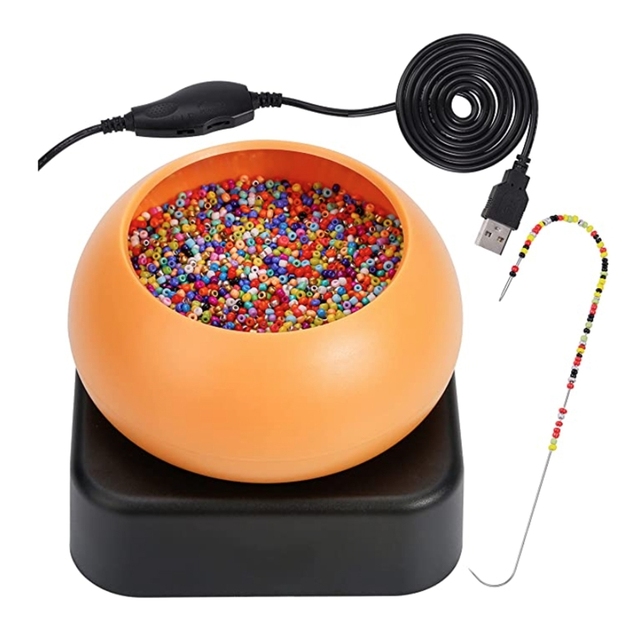 Automatic Bead Threader Electric Beading Machine DIY Bracelet Waist  Bead Loader for Jewelry Making