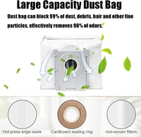 Pièces de rechange DEEBOT T90 Omni/T90 Pro Omni : brosse principale, filtre, brosse latérale, chiffon de nettoyage, sac à poussière pour aspirateur robot Ecovacs
