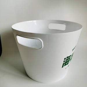 Cubos de vino redondos de 1,5 galones personalizados, Vodka, whisky, champán, cubo de hielo de plástico con asa para Bar, Club, fiesta - Product Image 2