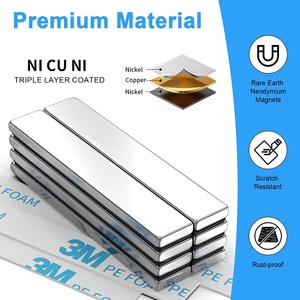 मजबूत n52 पतली चुंबकीय पट्टी स्थायी ब्लॉक नियोडिमियम के साथ होम ऑफिस रसोई के लिए चिपकने वाली ड्रॉपशीपिंग के साथ - Product Image 3