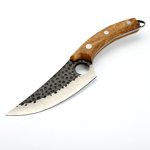 Ngoài trời đa chức năng butcher thép không gỉ Nhà bếp dao gỗ hồng mộc xử lý có thể điều chỉnh tay định hướng da trường hợp cho thịt - Product Image 1